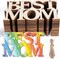 40-Piece “Best MOM” Unfinished Wooden Craft Set – Paintable Wood Cutouts and Letters for Mother’s Day, Mom’s Birthday, Classroom DIY Projects, Gift Tags, and Kids’ Creative Art Activities